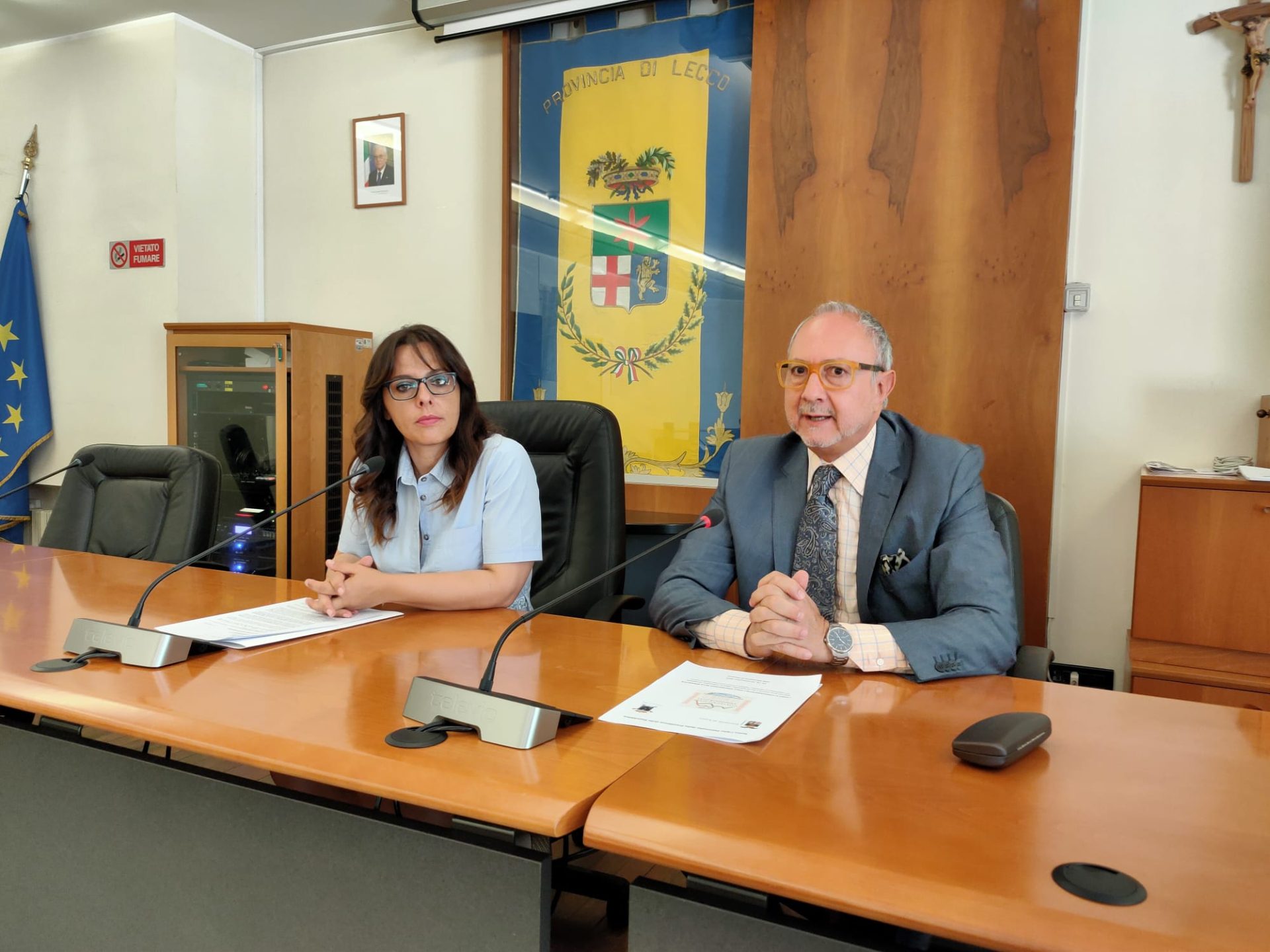 Presidente Hofmann e professor Amedeo Bianchi